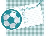 Soccer Ball Baby Shower Invitations soccer Baby Shower Invite Card Stock Vector Image