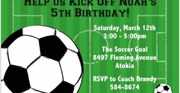 Soccer Birthday Party Invitation Templates Free Free soccer Party Invitation
