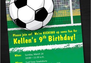 Soccer Birthday Party Invitation Templates Free Instant Download soccer Birthday Invitation Printable