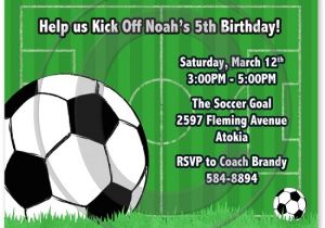 Soccer Invitations for Birthday Party soccer Birthday Invitations Ideas Bagvania Free