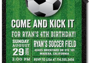 Soccer Invitations for Birthday Party soccer Party Birthday Invitations Di 432 Harrison