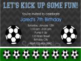 Soccer Party Invitation Template soccer Birthday Invitation Template