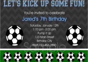 Soccer Party Invitation Template soccer Birthday Invitation Template