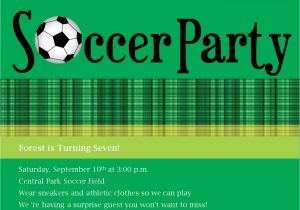 Soccer Party Invitation Template soccer Party Invitation
