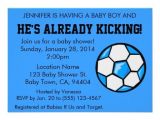 Soccer themed Baby Shower Invitations soccer Baby Shower Invitation Customizable Card