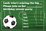 Soccer themed Birthday Party Invitations Kids Birthday Party Invitations Free Printable
