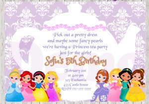 Sofia the First Tea Party Invitations 50 Off sofia the First Tea Party Invitation by