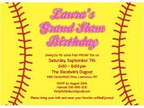 Softball Birthday Invitations softball Invitation