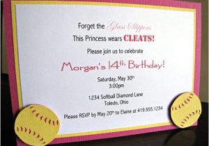 Softball Birthday Invitations softball Party Invitations softball Birthday Party