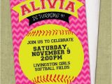 Softball Birthday Party Invitations Chevron softball Invitation Diy Printable Birthday Party
