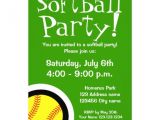 Softball Birthday Party Invitations Personalized softball Sports Invitations