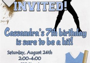 Softball Birthday Party Invitations softball Birthday Party Invitation