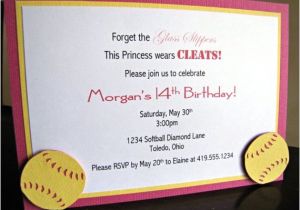 Softball Birthday Party Invitations softball Party Invitations softball Birthday Party