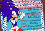 Sonic Birthday Party Invitations sonic the Hedgehog Invitation Mimi 39 S Dollhouse