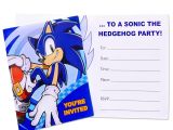 Sonic Birthday Party Invitations sonic the Hedgehog Invitations Birthdayexpress Com