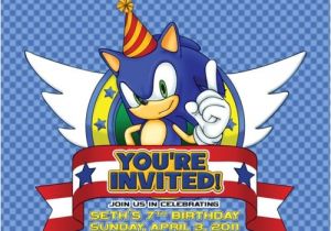 Sonic the Hedgehog Birthday Party Invitations 40 Best sonic Party Images On Pinterest sonic Party