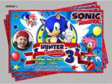 Sonic the Hedgehog Birthday Party Invitations Items Similar to sonic the Hedgehog Birthday Party Photo
