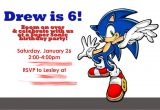Sonic the Hedgehog Birthday Party Invitations sonic Birthday Invitations Best Party Ideas