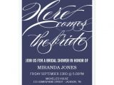 Sophisticated Bridal Shower Invitations Classy Navy Bridal Shower Invitations Zazzle