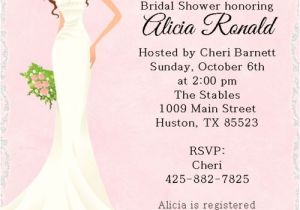 Sophisticated Bridal Shower Invitations Personalized sophisticated Bride Bridal Shower Invitation