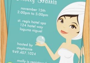 Spa Bridal Shower Invitations Spa Party Invitation Great for Birthdays Bridal Showers