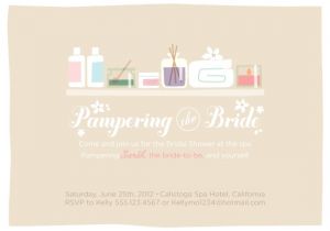 Spa themed Bridal Shower Invitations How to Host A Spa Day Bridal Shower Trueblu