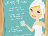 Spa themed Bridal Shower Invitations Spa Party Invitation Great for Birthdays Bridal by