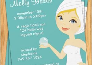 Spa themed Bridal Shower Invitations Spa Party Invitation Great for Birthdays Bridal by