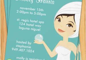Spa themed Bridal Shower Invitations Spa Party Invitation Great for Birthdays Bridal Showers
