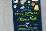 Space themed Baby Shower Invitations to the Moon and Back Invitation Outer Space Planet