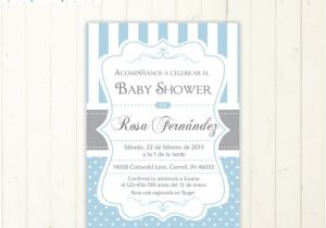 Spanish Baby Shower Invitation Baby Shower Invitation In Spanish Boy Baby Shower Spanish