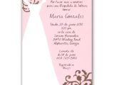 Spanish Baby Shower Invitation Wording Spanish Pink Bridal Shower Invitations
