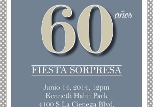 Spanish Birthday Invitation Wording Samples 60th Birthday Party Invitations