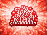 Spanish Christmas Party Invitations Feliz Navidad Lettering Merry Christmas Greetings Stock