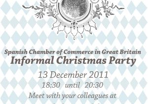 Spanish Christmas Party Invitations Informal Christmas Party Spanish Chamber Of Commerce In