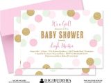 Sparkle Baby Shower Invitations Blush Pink Mint Baby Shower Invitations Gold Baby