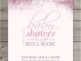 Sparkle Baby Shower Invitations Glitter Baby Shower Invitations