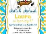 Spongebob Birthday Invitation Ideas Spongebob Pool Party Birthday Invitation Printable by