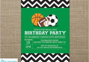 Sports Birthday Invitations Free Printable Sports Invitation Sports Birthday Sports Printable