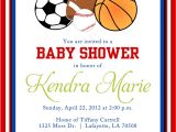 Sports themed Baby Shower Invitation Templates Sports themed Baby Shower Invitation Templates