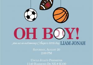 Sports themed Baby Shower Invitations for Boy Baby Shower Invitation Wording Lifestyle9