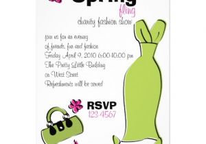 Spring Fling Party Invitations Spring Fling Fashion Illustration 5×7 Paper Invitation