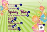 Spring Fling Party Invitations Spring Fling Invitation