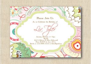 Spring Fling Party Invitations Spring Fling Party Invitation with Envelope