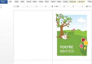 Spring Party Invitation Templates Free Spring Party Invitation Template for Word