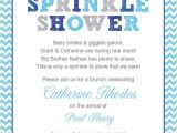 Sprinkle Baby Shower Invitation Wording Blue Baby Sprinkle Shower Invitation Blue Grey Girl