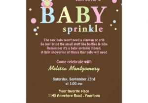 Sprinkle Baby Shower Invitation Wording Pink Owl Baby Sprinkle Invitation