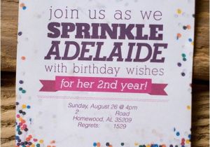 Sprinkle Birthday Invitations 17 Best Images About Rainbow Sprinkle Birthday