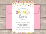 Sprinkle Birthday Invitations Baby Sprinkle Party Printable Baby Shower Invitation My