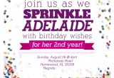 Sprinkle Birthday Invitations Sprinkle Party Invitations